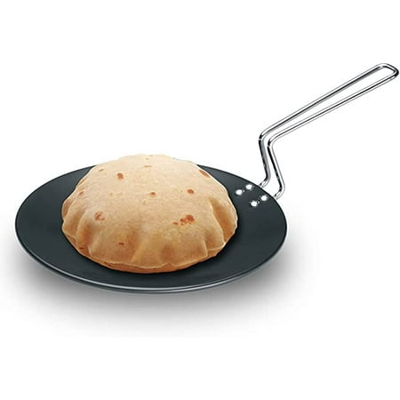 

FUTURA Hard Anodised Concave Tava Griddle 10-Inch 6.35mm with Steel Handle