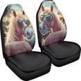 thumbnail image 2 of XYZCANDO Fun Front Car Seat Covers featuring Cool Horse Design - Breathable Waterproof Protective Set For Vehicles, 2 of 7