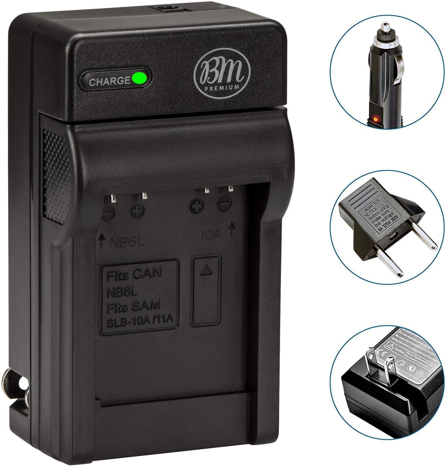 BM Premium NB6L Battery Charger for Canon PowerShot S120, SX170 IS