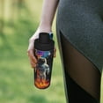 thumbnail image 6 of Daiia Astronaut Cosmic Rainbow Printed 18 OZ Sports Insulated Kettle Drinking Cup Water Bottle Stainless Steel Kettle Portable Cup For Gym, 6 of 7