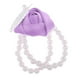 thumbnail image 1 of Pulsera de boda con ramillete de flores y cadena de perlas, regalo para mujer y novia. Lila, 1 of 9
