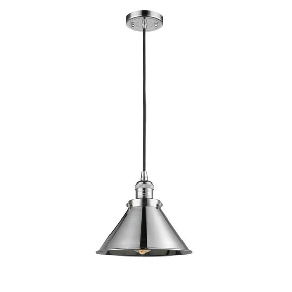 Innovations Lighting Briarcliff - 1 Light 10" Cord Hung Mini Pendant Polished Chrome