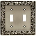 thumbnail image 1 of Brainerd 64039 Assiette Murale à Double Interrupteur Paisley - 1 Pack, 1 of 2