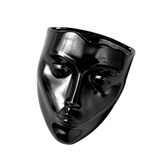 Zeiwohndc Charm Ceramic Face Shape Planter For Indoor and outdoor Wall Decoration Gift