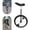 Black, variant on ToppiJoy 18 Inch Black Wheel Unicycle for Adults & Kids, One Wheel Bike Adjustable Seat, Wheel Cycling Exercise Bicycle for Balance Training, Cycling