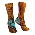 thumbnail image 7 of Salouo Butterfly Alighted On Sunflowers Pattern Fun Novelty Crew Socks,Casual Athletic Socks Neutral Socks, 7 of 7