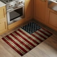 thumbnail image 3 of American Flag Bathroom Rug Washable 2x3 Entryway Rug Non Slip Vintage Shabby US Star Striped Flags Front Door Mat Low Pile Indoor Doormat Throw Floor Carpet for Kitchen Bedroom Entrance, 3 of 8