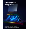 Laptop Cooling Pad, RGB Lights Cooler 9 Fans for 15.6-19.3 Inch Laptops ...