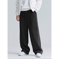 thumbnail image 3 of GINGTTO Men's Sweatpants Loose Fit Elastic Waist With Pocket Drawstrings Black Soft And Warm, 3 of 6