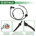 thumbnail image 4 of Sensor de velocidad de rueda ABS Unique Bargains Sensor ABS Sistema de frenos antibloqueo para Nissan Sentra 2002-2006 No.479104M460 Frontal Derecho, 4 of 7