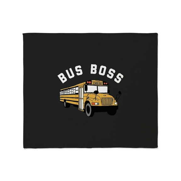 CafePress - Bus Boss Throw Blanket - Soft Fleece Throw Blanket, 50"x60" for All Ages