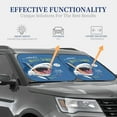 thumbnail image 4 of Naloa Great White Shark 2 Piece Foldable Car Sun Shades, Car Windshield Sunshade, Front Window Sunshade for Car, Truck, SUV - Large, 4 of 7