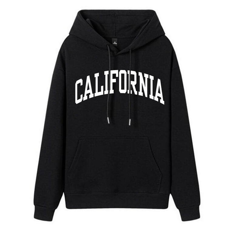 Women's Oversized Sweatshirt Los Angeles California Crewneck Long