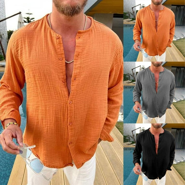 walmart orange long sleeve shirt