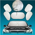 thumbnail image 2 of 6PC/Set Windshield Sun Shade Visor Heat Block Screen Ray Folding Cover Universal, 2 of 5