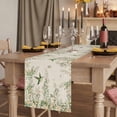 thumbnail image 2 of Table Runners 90 Inches Long Dress Scarves, Watercolor Floral Farmhouse Coffee/Dining/Kitchen Table Runner for Living Room, Spring Flowers Birds Plants Country Beige 13x90 Inch, 2 of 9