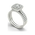 thumbnail image 2 of 1-1/2 Carat T.W. Diamond 10kt White Gold Double Halo Engagement Ring Set, 2 of 5