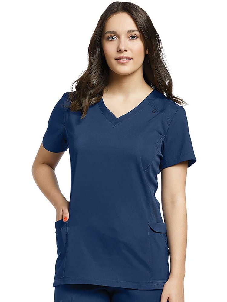 White Cross Fit by White Cross Women's Modern VNeck Solid Scrub Top