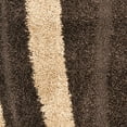 thumbnail image 6 of SAFAVIEH Florida Ellen Abstract Shag Runner Rug, Dark Brown/Beige, 2'3" x 8', 6 of 7