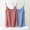 226#Light Blue, variant on 2 Pcs Womens Fashion Tank Tops Summer Clothes Casual V Neck Sleeveless Solid Color Loose Fit Cute Y2K Outfit Basic Cami Shirts With Chest Cushion And Suspender Round Neck Top 2024