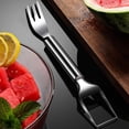 thumbnail image 6 of 2-in-1 Stainless Steel Watermelon Fruit Cutter with Fork for Easy Slicing and Serving – Portable Kitchen Tool for Home, Camping, and Picnics, 6 of 8