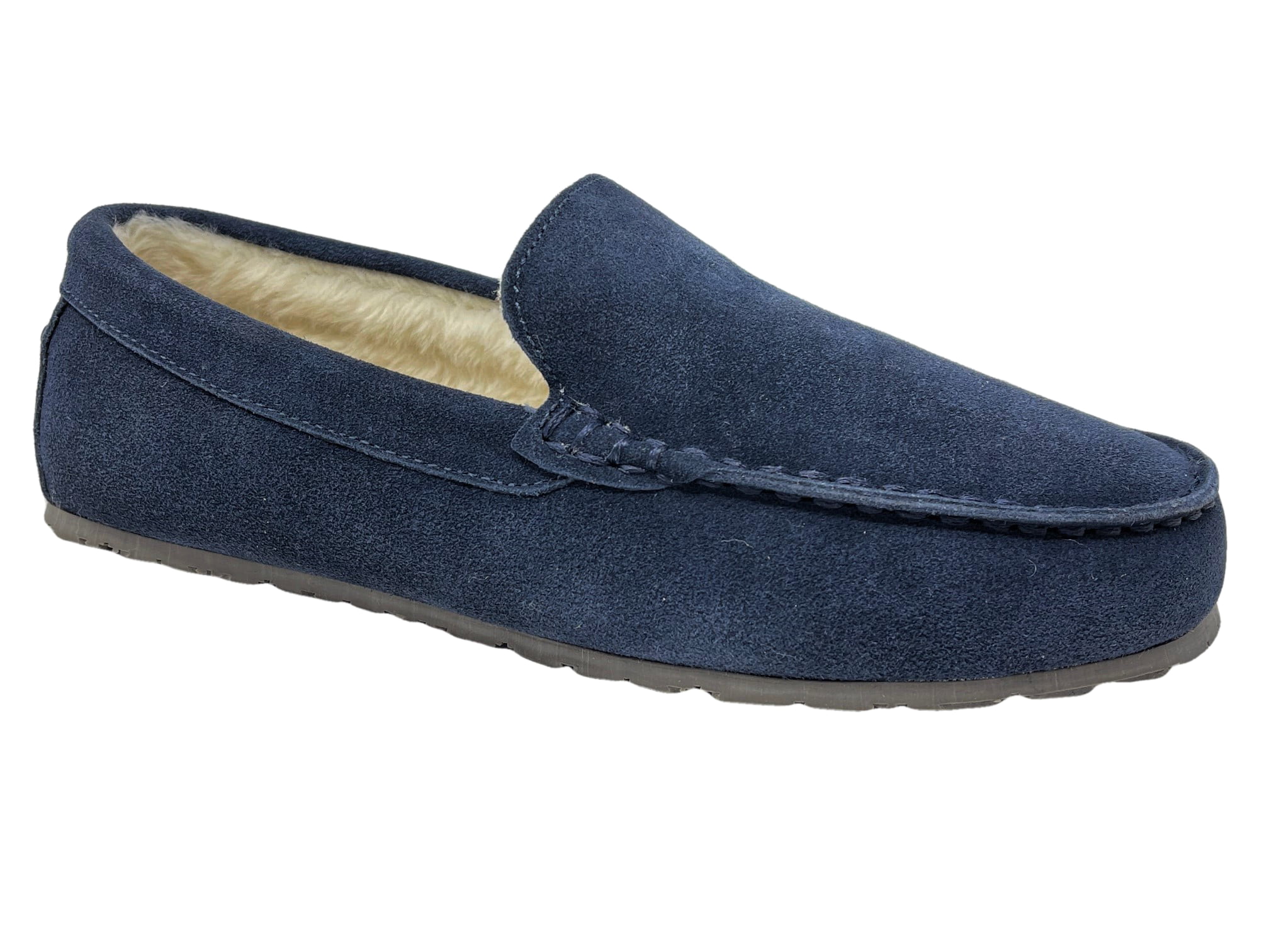 Clarks KITE BRAVE mens suede faux fur lined slippers BNIB