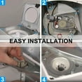 thumbnail image 4 of Washer Suspension Rod Kit Fit for Whirlpool Kenmore Amana Maytag Washing Machine WTW4800XQ4 W10780048, 4 of 8
