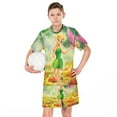 thumbnail image 6 of Kids Tinker Bell Short Sleeve T-Shirt And Shorts Outfit Set Athletic Mesh Shorts Set for Boys, 6 of 7
