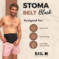 thumbnail image 2 of Cinturón de ostomía SIIL Ultimate Comfort para hombre y mujer, color negro XXXL, 2 of 7