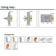 thumbnail image 5 of Tablero de yeso, Anclajes de drywall con tornillos de acero inoxidable conjuntos compatibles con fácil instalación en placas de yeso y placas de fibra de yeso, 50 pi Afortunado Sencillez, 5 of 5