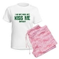 thumbnail image 6 of CafePress - Kiss Me Anyway Women's Light Pajamas - Women's Short Sleeve Print T-Shirt and Pants Light Cotton Pajama Set, 6 of 7