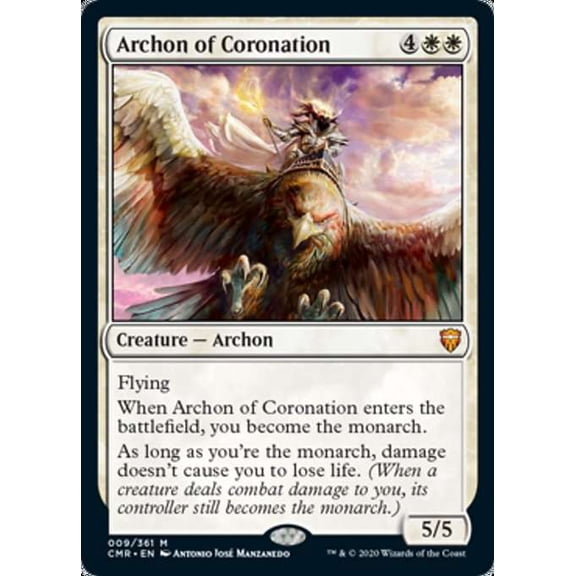 Collectible MtG Commander Legends Mythic Rare Archon of Coronation #9