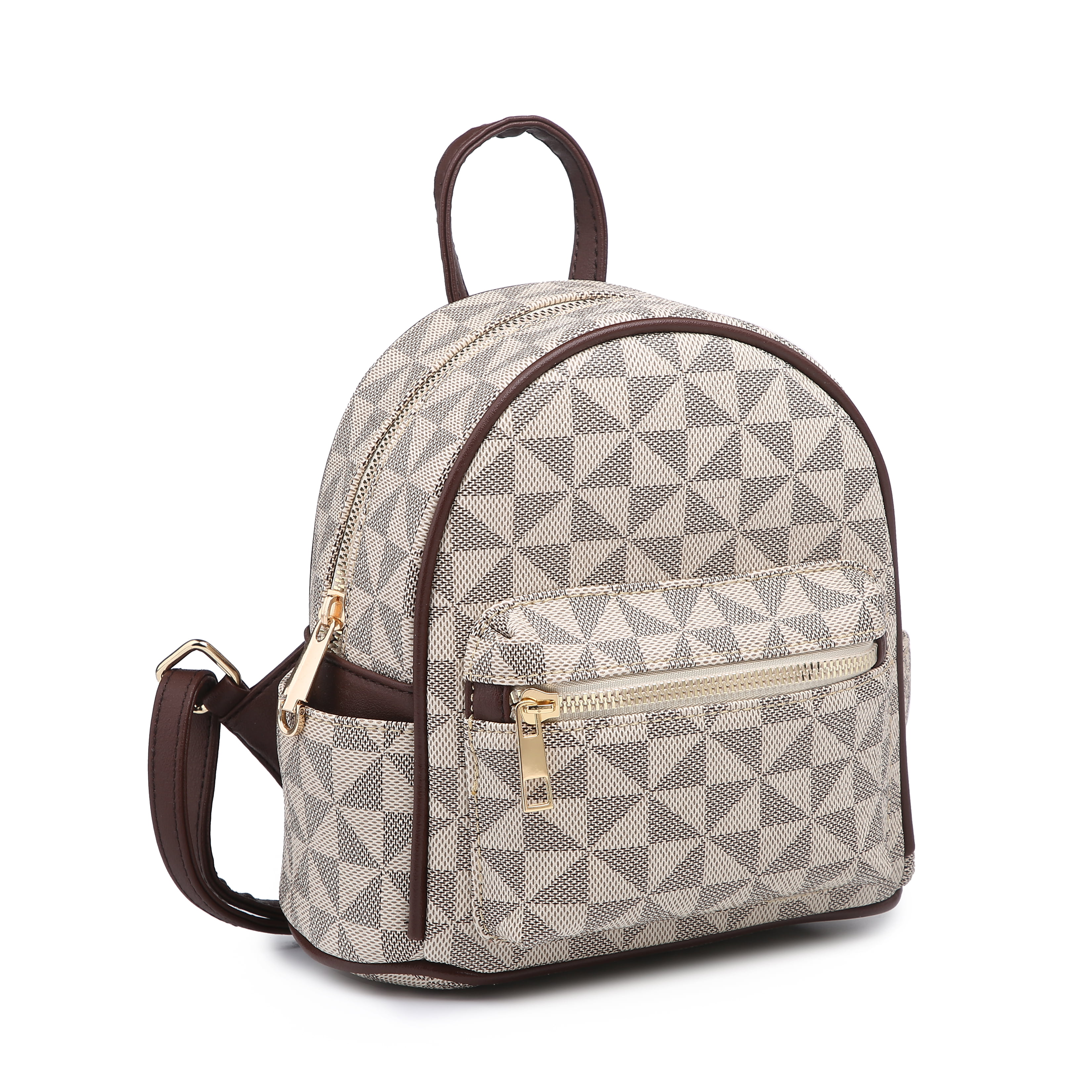Ladies Girls Checkered Backpack School Travel Shoulder Bag Rucksack Handbag 