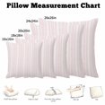 thumbnail image 5 of Throw Pillow Covers, Pink Botanical Decorative Throw Pillow Covers 18x18 Inch, Modern Farmhouse Striped Square Linen Pillow Cases for Couch/Living Room/Sofa, 5 of 9