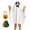 White-Surprise, variant on Kid Halloween Costume Boy Girl Ghost Smile Cape Cloak Hoodie with Bag Cosplay Outfits 3-14 Years