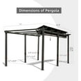thumbnail image 2 of TOTAL Outdoor 11’ X 16’ Outdoor Retractable Pergola with Weather-Resistant Canopy Aluminum Pergola Patio Grill Gazebo for Garden Lawn(Grey), 2 of 7