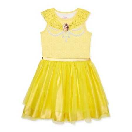 Disney Beauty and the Beast Princess Belle Exclusive Girls' Cosplay Tutu Dress, Size 4-16