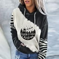 thumbnail image 1 of Chandail en Molleton Oversize de Noël pour Femmes, Imprimé Mode, Col Rond, Manches à Capuche, Cadeau de Noël en Solde, 1 of 7