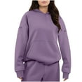 thumbnail image 2 of tarylea Hoodies for Women Long Sleeve Oversized Sweatshirts Casual Fall Loose Tops with Pockets Casual Comfy Outfits, 2 of 9