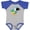 Baseball Heather and Royal, variant on Inktastic Colorful Parrot, Tropical Parrot, Cute Parrot Boys or Girls Baby Bodysuit