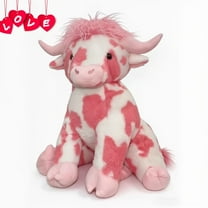 Adorable Pink Highland Cow Stuffed Animal Plush, 20" Large Soft Toy, Valentine's Day Gift for Women Men, Birthday Present, New Year Home Decor