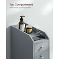 thumbnail image 5 of Small Storage Cabinet, Slim Storage Organizer, Toilet Paper Holder with Storage, Toilet Paper Storage Cabinet with Slide Out Drawers, for Small Spaces, 5 of 8