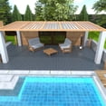 thumbnail image 5 of Miniyam 44 Pcs Interlocking Deck Tiles, 12" x 12" Polypropylene, for Outdoor Balcony Garden Gray, 5 of 8