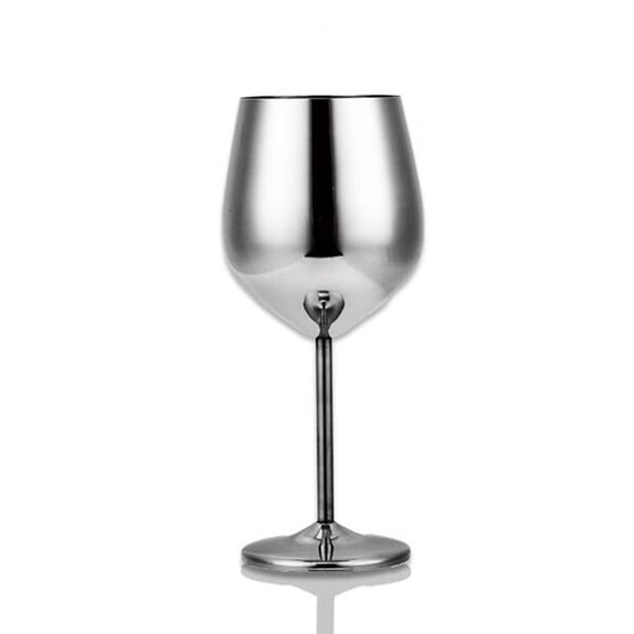 maskred Verre à Vin Rouge en Acier Inoxydable 500ml Gobelets à Jus Gobelet à Boisson Outils de Cuisine Argent