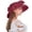 Y Wine, variant on Pxiakgy Clearance Sale!! Kentucky Derby Hats for Women 2025 Elegant Tea Party Hats Organza Victorian Hat Church Hats Wedding Fascinator Hat Solid Color Big Flower Elegant Temperament Sun Hat