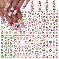 thumbnail image 1 of Pegatinas navideñas autoadhesivas JinPren 3D para decoración de uñas, 8 unidades, 1 of 6