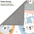 thumbnail image 6 of XMXT Microfiber Drying Mat for Kitchen Counter, Animal Cartoon Head Pattern Absorbent Dish Drying Mats for Sink Dishes Rack Pad, 16 x 18 inches, 6 of 9
