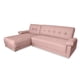 thumbnail image 3 of Galiano Sala Esquinera Convertible Sofá Cama Lino Palo de Rosa Makora Moderno, 3 of 8