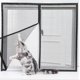thumbnail image 1 of Cat Safety Net with Zipper, Fly Screen Netting SelfAdhesive AntiMosquito, Window Protection for Cat, 1 of 5