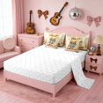 thumbnail image 4 of Erosebridal Teal Sunflower Rose Cowgirl Boots Print Twin Bedding Sets, Pastel Western Bedding Comforter Set for Girls, Reversible 7pcs, 4 of 6